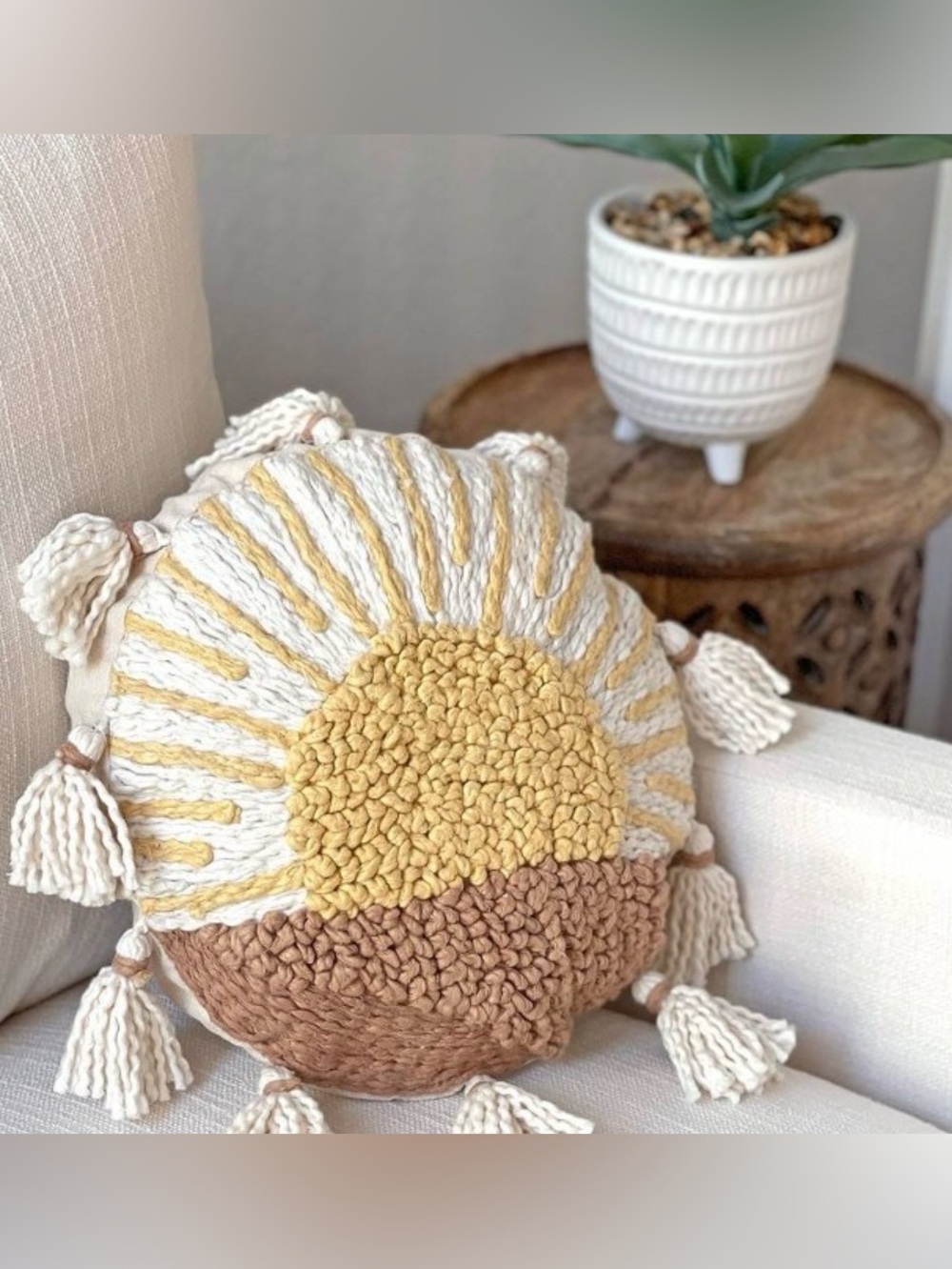 🔥Crane Baby Pillow,Decorative Round Pillow for Nursery&Toddler Rooms,Sunshine